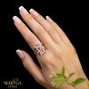 Rose gold women's ring #65573