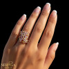 Rose gold women's ring #65685