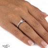 White gold women's ring #65554