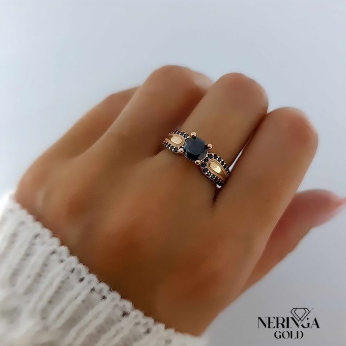 Rose gold women's ring #61043 Rose gold women's ring #61043