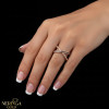 Rose gold women's ring #65678