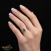 Rose gold women's ring #65500