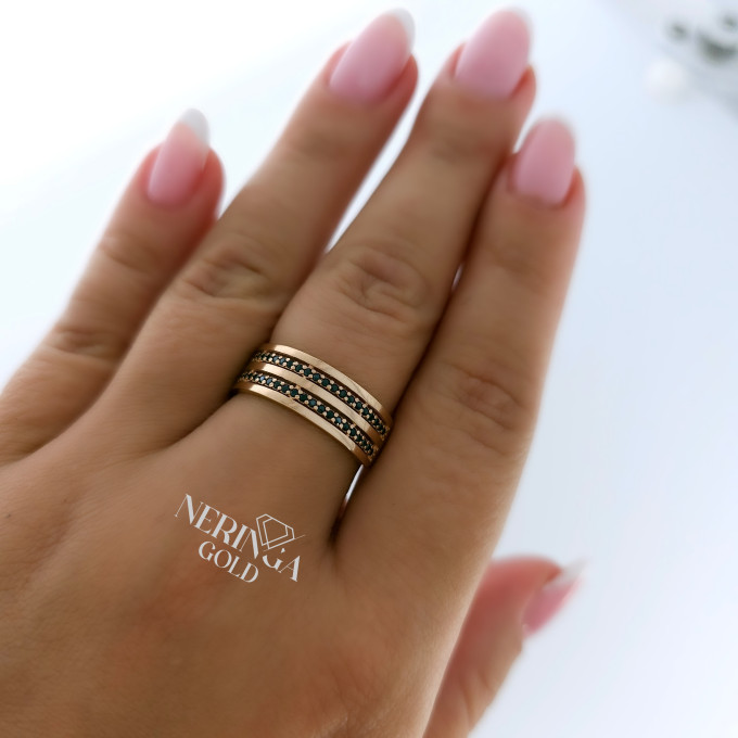 Rose gold women's ring #61185 Rose gold women's ring #61185