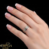 Rose gold women's ring #65745