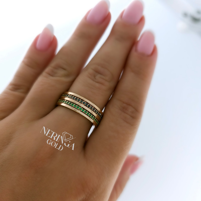 Rose gold women's ring #61168 Rose gold women's ring #61168