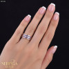 Rose gold women's ring #65172