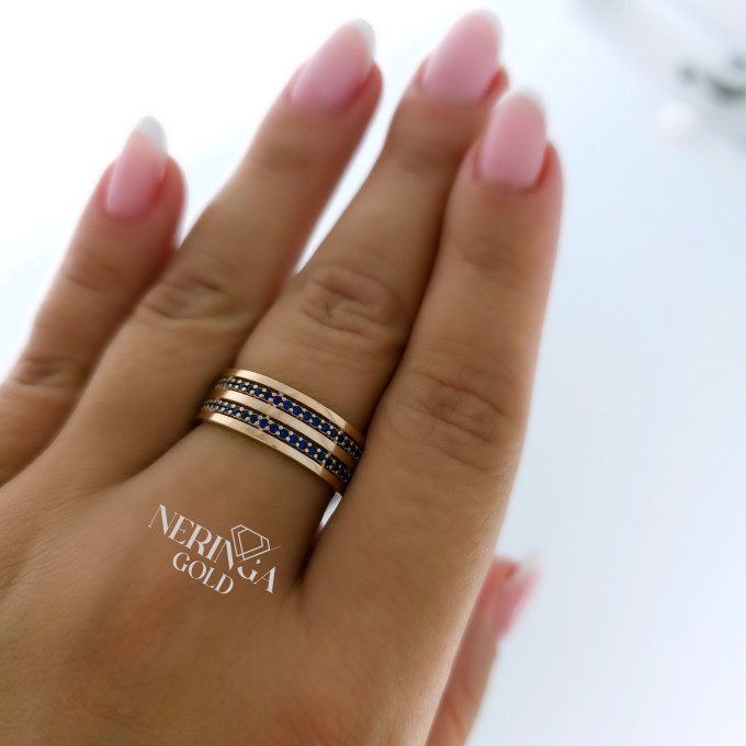 Rose gold women's ring #61058 Rose gold women's ring #61058