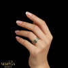 Rose gold women's ring #59997