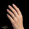 Rose gold women's ring #65445