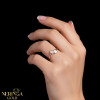 Rose gold women's ring #65199