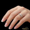 White gold women's ring #65243