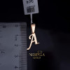 Rose gold letter pendant #68517