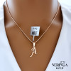 Rose gold letter pendant #68517