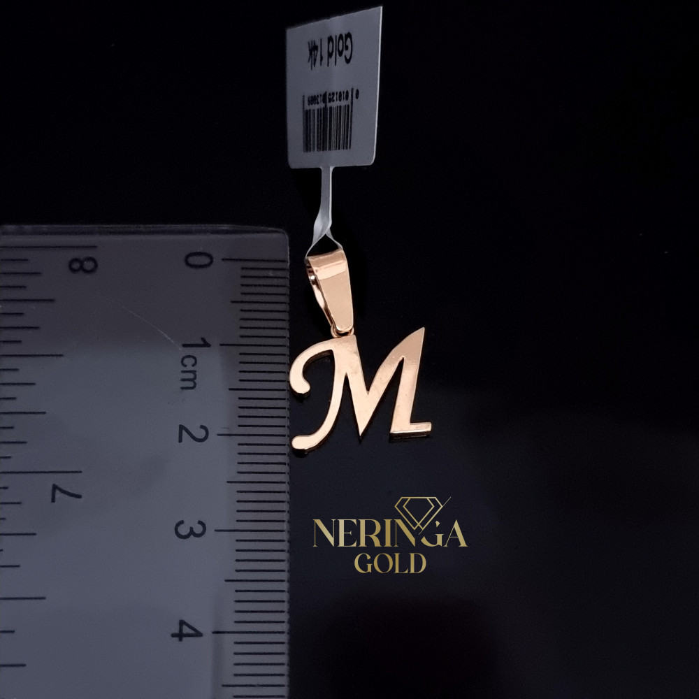 Rose gold letter pendant #68521