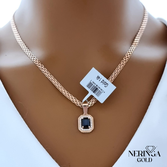 Rose gold pendant #69037