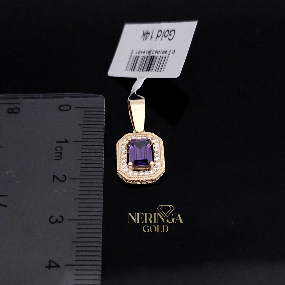 Rose gold pendant #69038