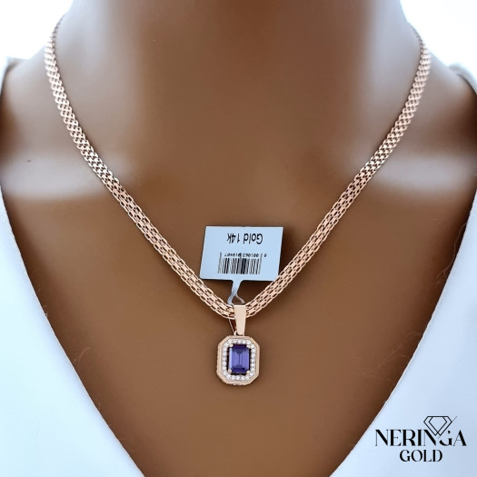 Rose gold pendant #69038