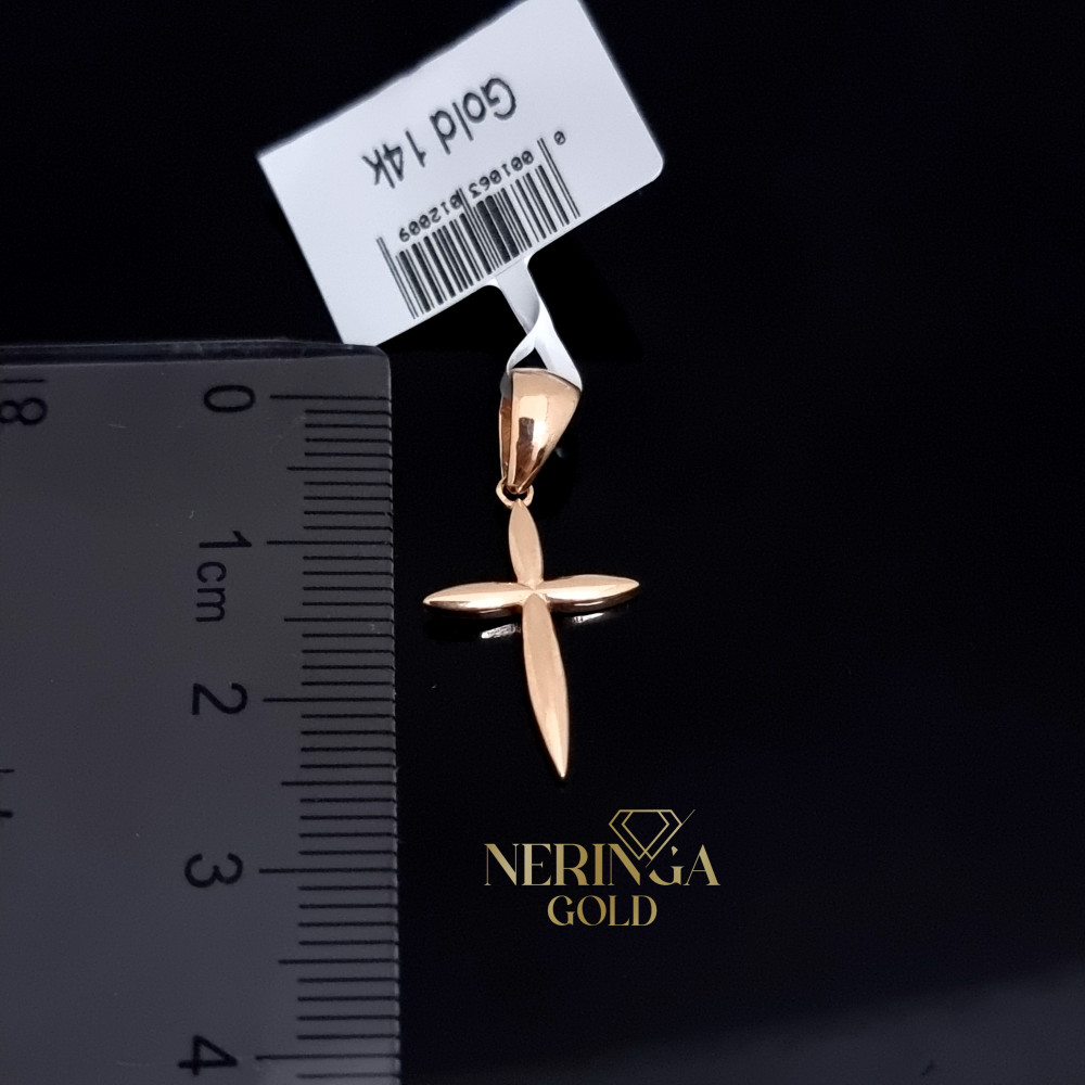 Rose gold cross pendant #67174