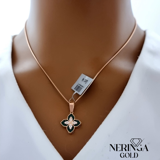 Rose gold pendant #67890