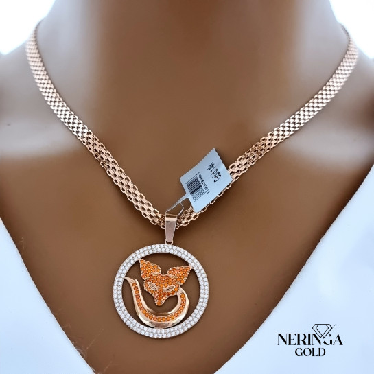 Rose gold pendant #66354