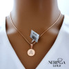 Rose gold letter pendant #68252