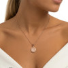 Rose gold letter pendant #68250