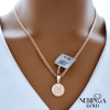 Rose gold letter pendant #68386