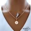 Rose gold letter pendant #68387