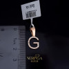 Rose gold letter pendant #68506