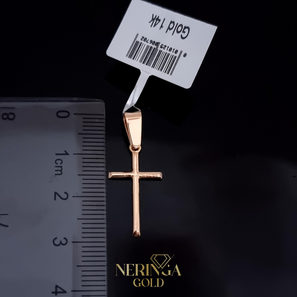 Rose gold cross pendant #68500