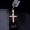 Rose gold cross pendant #68501