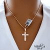 Rose gold cross pendant #68501