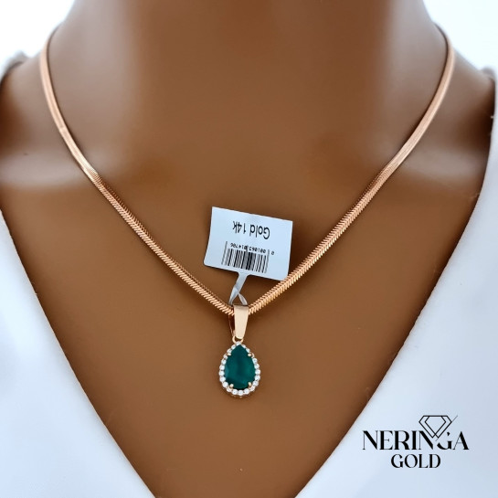 Rose gold pendant #67189