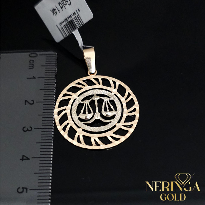 White rose gold zodiac sign pendant #59958 White rose gold zodiac sign pendant #59958