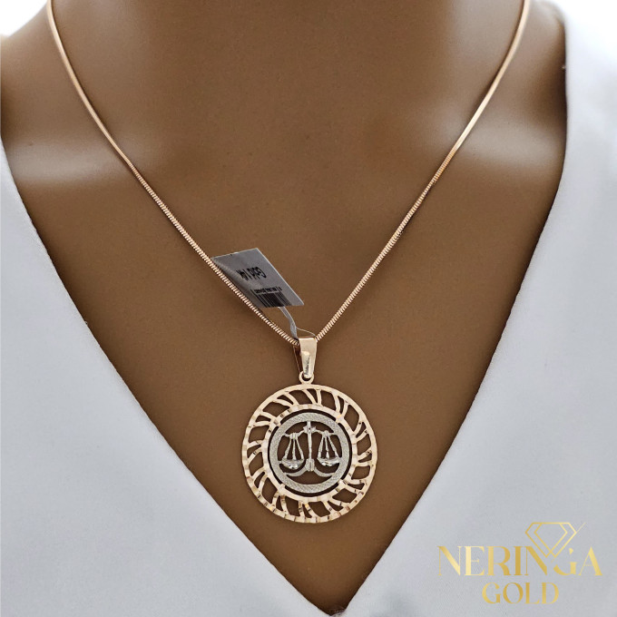 White rose gold zodiac sign pendant #59958 White rose gold zodiac sign pendant #59958