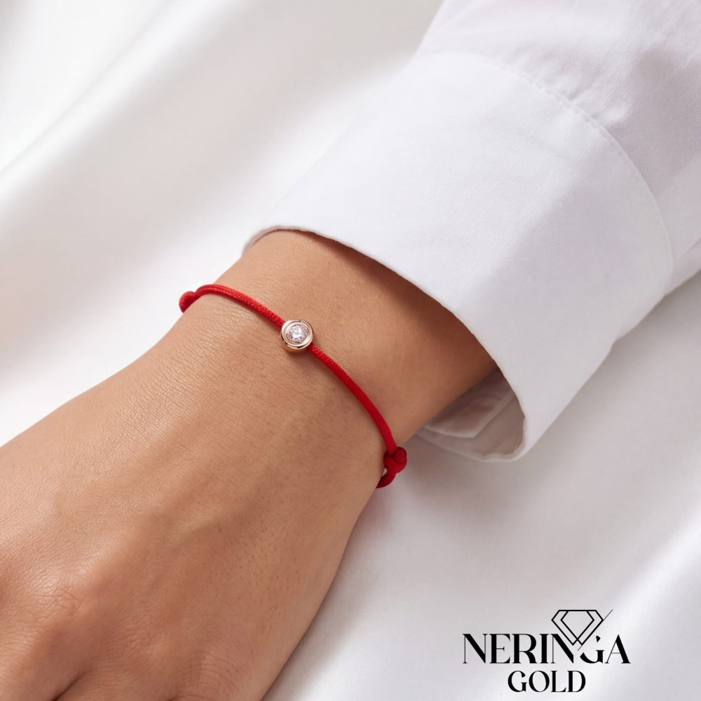 Rose gold thread bracelet #69411