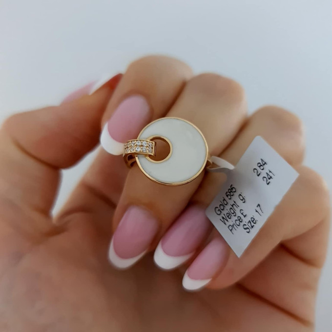 Rose gold women's ring #62675 Rose gold women's ring #62675