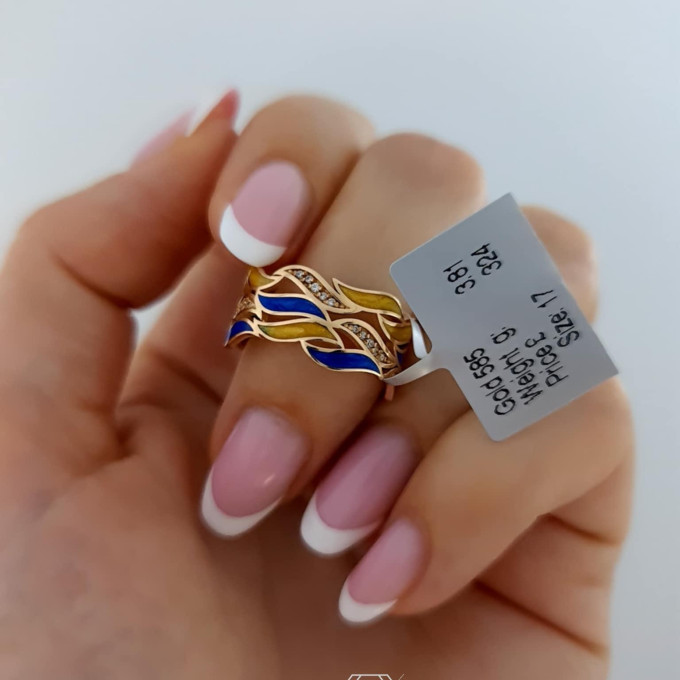 Rose gold women's ring #62678 Rose gold women's ring #62678