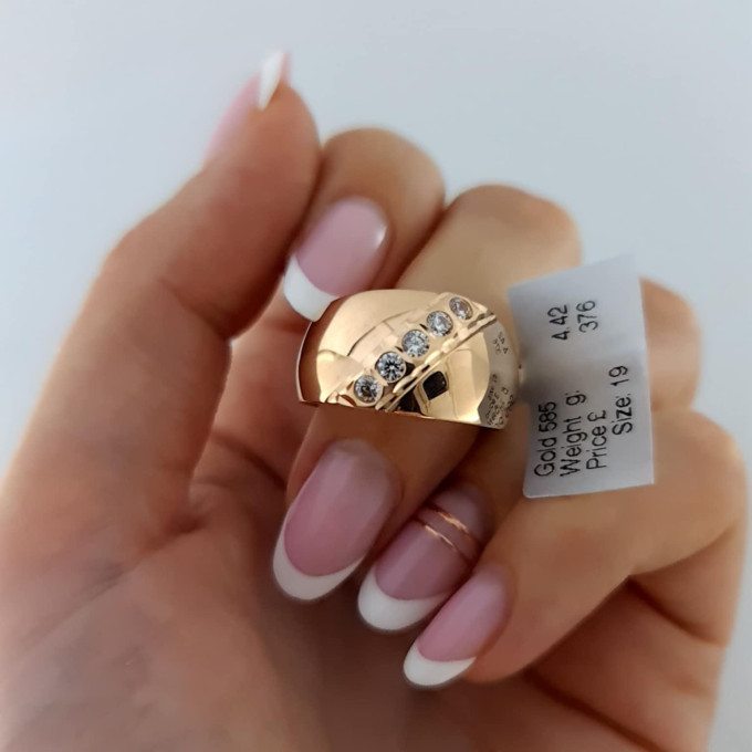 Rose gold women's ring #62463 Rose gold women's ring #62463