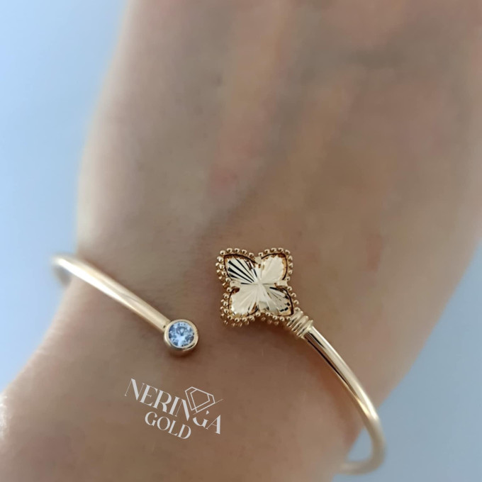 Rose gold hoop bracelet #62380