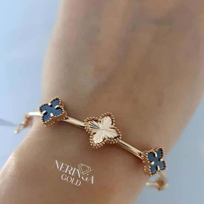 Rose gold hoop bracelet #62382