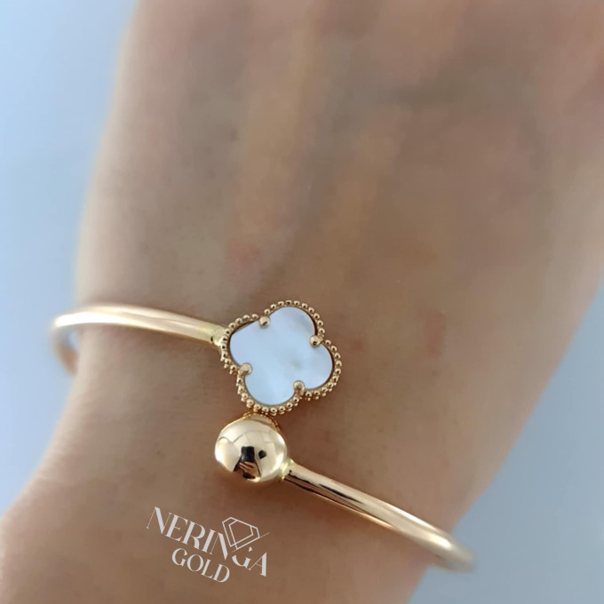 Rose gold hoop bracelet #62384