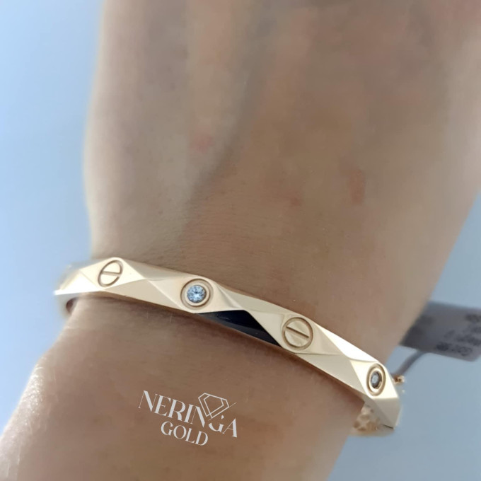 Rose gold hoop bracelet #62389