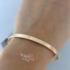 Rose gold hoop bracelet #62391