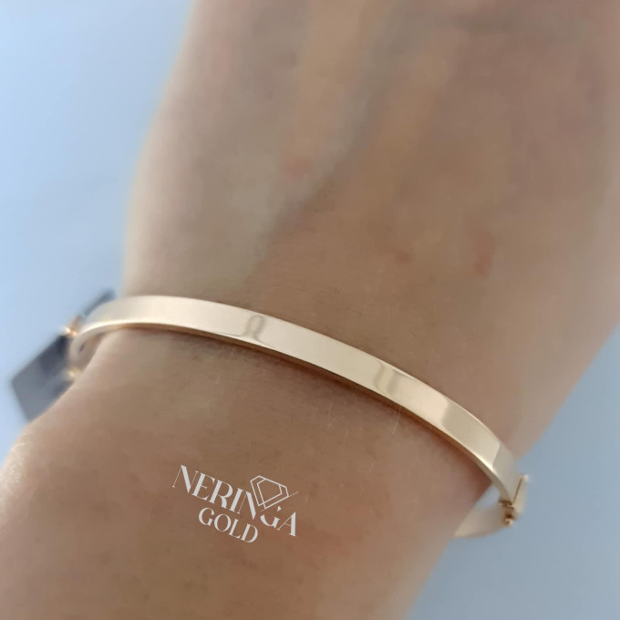 Rose gold hoop bracelet #62391