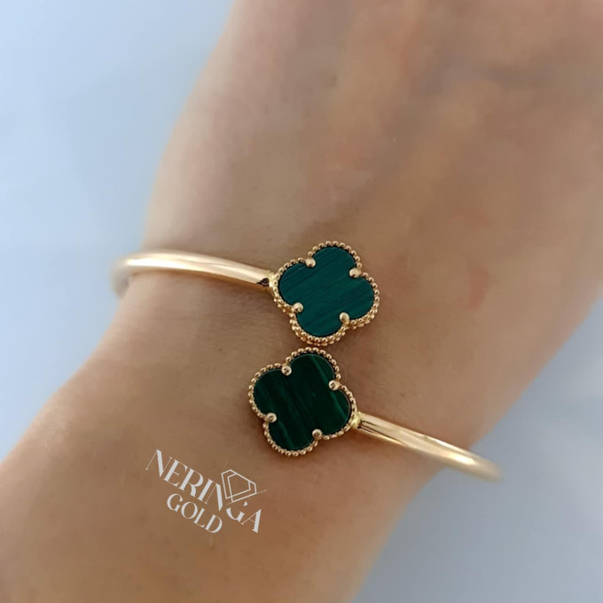 Rose gold hoop bracelet #62392