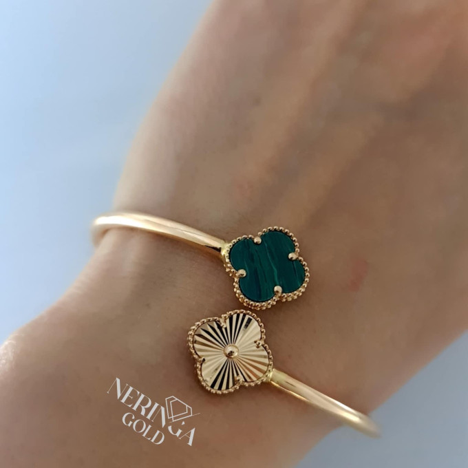 Rose gold hoop bracelet #62393